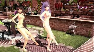 MMD R18 Genshin Impact Keqing Hutao Ganyu Sexy Dance Heart