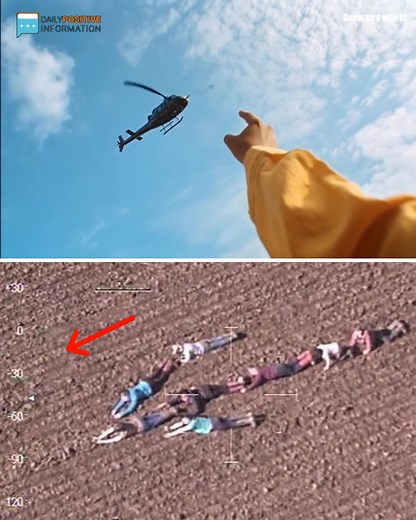 The policemen were in the helicopter believing that they were playing, but then they understand, the children were trying to tell them something through a secret sign. Look what they saw in that direction 👇 | The Science Knowledge