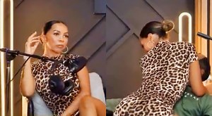 NBA Baby Mama Brittany Renner Gives Lap Dance To Controversial Figure, Sprays Water Everywhere During Wild Outburst On Live Podcast (VIDEO)