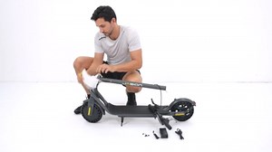 Jasion JS2 Electric Scooter Adults, 500W Peak Motor &15.5 MPH Escooter, Foldable Fast Electric Scooter with Dual Braking System