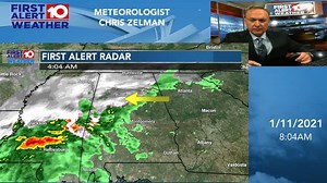 Radar Update: Showers already penetrating our western communities. More rain expected this afternoon. Chilly temps locked-in northwest to mild southeast where rain arrives later and to a lesser extent. | Chris Zelman WALB