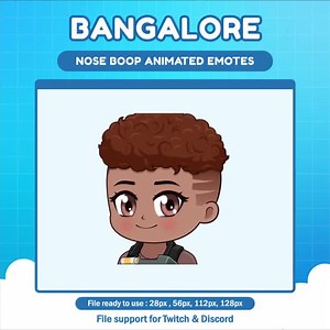 Bangalore Apex Legends Nose Boop Animated Emote for Twitch | Twitch Animated Emotes - Etsy UK
