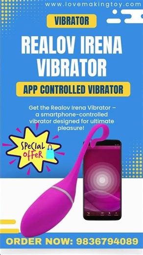 Realov Irena App Controlled Vibrator For Women #vibrator #girls #remotecontrol
