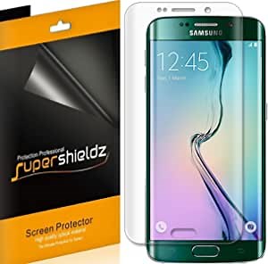 Supershieldz (2 Pack) Designed for Samsung Galaxy (S6 Edge) Screen Protector, (Full Screen Coverage) (3D Curved PET) High Definition Clear Shield