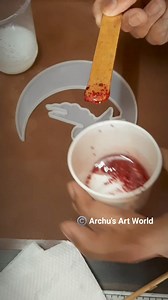 2.6K views · 16 reactions | Epoxy Resin Moon Fairy wall decor using glitter and pearl mica powder #diy #moon #glitter #resinpour | Archu's Art World | Facebook