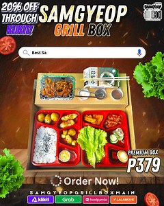 Satisfy your cravings with the BEST samgyeopsal, only at Samgyeop Grill Box! Taste the difference. 🍽️ 🚪 CLOSED for now! Samgyeop Grill Box will be back soon to satisfy your cravings. Stay tuned! 🔥🍖 🎉Enjoy 20% off at Samgyeop Grill Box when you order through KLIKIT! Get your Samgyeop Grill Box now with FREE delivery around Metro Manila for orders of 3 boxes and up via Lalamove! 🚚🔥 KLIKIT • GRAB • FOODPANDA ✅Klikit: https://buff.ly/3TQUGkt ✅GrabFood: https://buff.ly/3WXOFEV ✅FoodPanda: http