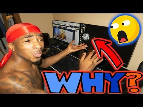 Broken Computer Screen Prank On Boyfriend