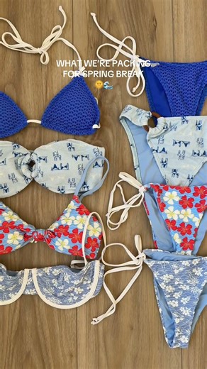Our spring break bikini lineup 🌞🌊 #dippindaisys #beachtrip #swimwear #summer #sustainability