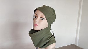 Unisex Polar Fleece Watch Cap Neck Warmer Windproof Beanie Hats Scarf Set Warm Skull Cap Cold Weather Face Mask for Men Women