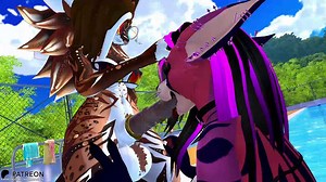 Fun at the Pool &sol;&sol; VRChat ERP Blowjob