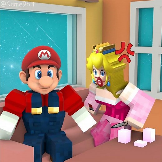 Mario Makes Princess Peach Angry 😂️ #Shorts