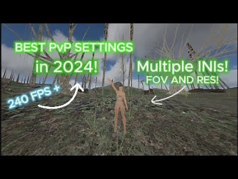 THE BEST ARK PvP Settings for BEST FPS in 2024/2025, Custom FOV, INI, RES, Startoption