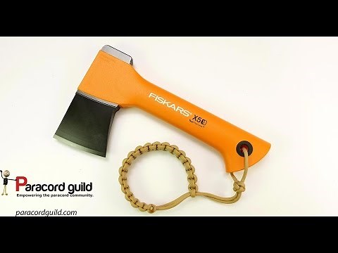 Simple paracord axe lanyard (with wrist loop)