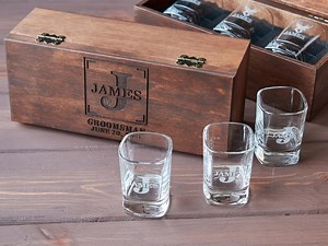 Groomsmen Proposal Box, Cigar Box, Groomsman Gift, Groomsmen Gift Box, Best Man Proposal, Groomsmen Gift Set, Wooden Box With Custom Logo - Etsy