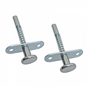 [Hot Item] Spring Loaded Bolt Pin Latch Dowel for Futniture Crib Storage Cage Box Door