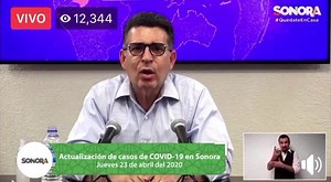Anuncia Secretario de Salud 18 nuevos casos de COVID 19 en Sonora, acumulándose 199. Se mantienen 22 decesos. Los casos se registraron en Hermosillo(8), SLRC(7) , Cajeme(1), Navojoa(1), y Nogales(1). | Las Noticias TVP Obregon