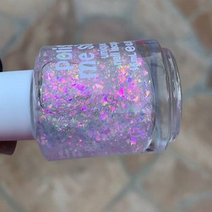 16 reactions | FLAKIE MAGIC! ✨Fireworks is one of our newest flakes from our “Unicorn Collection”  Get yours now at polishmesilly.etsy.com #polishmesilly #flakie #nails #nailsofinstagram #nails #magic #unicorn | Polish Me Silly | Facebook