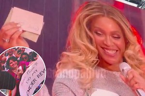 Beyoncé helps new mom make gender reveal live at Renaissance show