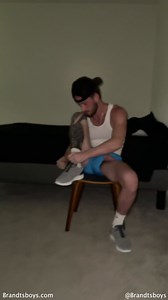 RT @TroyxBrandt: POV: You walk into your bro’s room to ask if he’s ready to hit the gym & notice his giant cock hanging out of the side of…