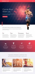 Running and sports - Website Template by Nicepage