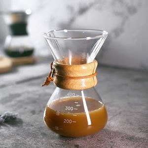 [Hot Item] Pour-Over Glass Coffee Maker Manual Drip Glass Coffee Maker