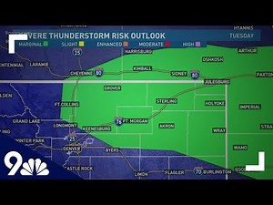 What is a severe thunderstorm risk outlook?