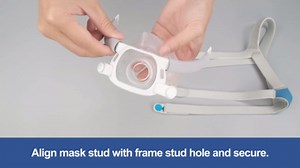 Upgraded Frame Set for Airfit F20, IBEET Mask Headgear Set for F20 Small with Full-Face Cushion, Strap, Frame & Clips - F20 CPAP Replacement Accessories for Enhanced Comfort & Leak-Proof Seal, Small