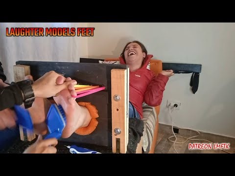 Tickle Feet girl to Barefoot - tickling series country foot soles Chair