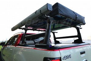 [Hot Item] BESTWYLL 4X4 Pickup Bed Rack Ladder Roller Cover Truck Bed Truck Cargo Racks Pickup Truck Ladder Rack for Ford Ranger Wildtrak