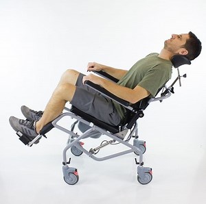 Your Medical Store Professional Tilt In Space Reclining Shower Commode Chair by Platinum Health