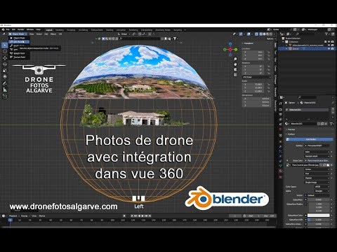 Photos prises en drone pour modélisation et vue 360 (com sobtitulos português)
