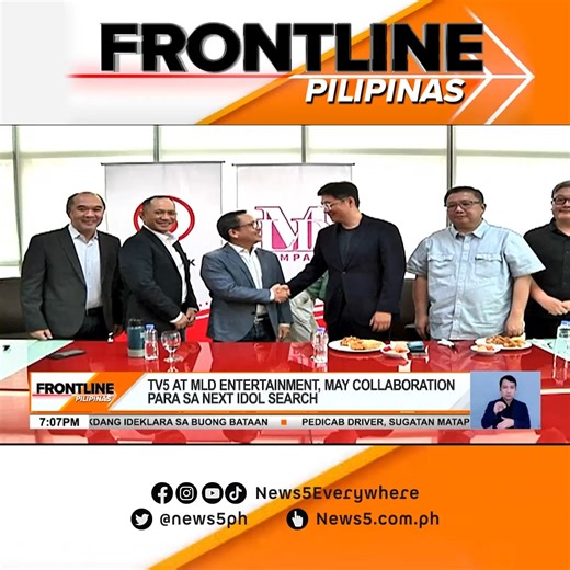#FrontlinePilipinas | Signed and sealed na ang idol search project ng #TV5 at ng South Korean agency na #MLD Entertainment na target i-launch ngayong taon. #News5 | News5