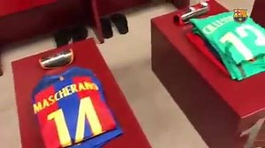 Video: Barca's dressing room is ready for tonight's game against Malaga. #fcblive | World's Biggest Club - FCB | Facebook
