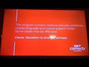 CTV Comedy Channel Viewer Advisory Violence Sexuality Extreme Language Mature Subject Matter (2023)