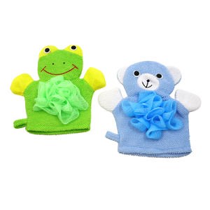 [Hot Item] Promotional Body Scrub Shower Cartoon Baby Bath Wash Glove