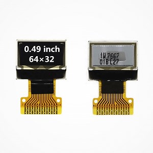 [Hot Item] 0.49 Inch Screen 64X32 Dots White OLED I2c SSD1306 Soldering 14 Pins 0.49" OLED Display