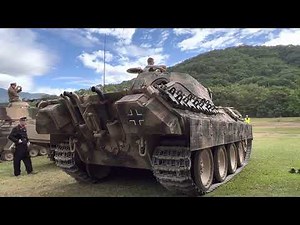 Panther tank, start up. At Aus-armour fest, 2022