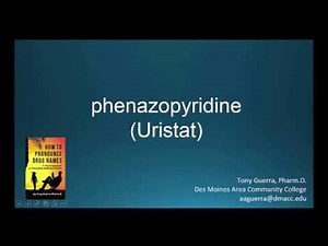 (CC) How to Pronounce phenazopyridine (Uristat) Backbuilding Pharmacology