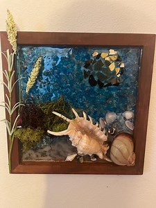 Resin Beach Scene 10 Inch by 10 Inch by 1 Inch - Etsy