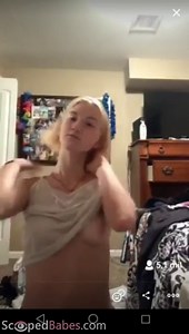 Hot periscope babe teasing her wet pussy