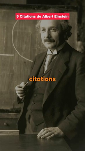 173K views · 1.9K reactions | #LeSaviezVous  5 citations de Albert Einstein! | Faire Ensemble | Facebook