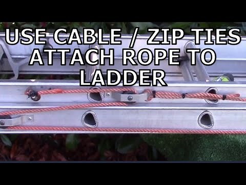 ✅HOW TO REPLACE SIDE PULLY ROPE ON BAIILEY EXTENTION LADDER