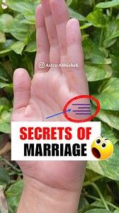 Read your Marriage Line in Hand 😍 Marriage Line Palmistry 😍🌟 Which line do you have on your palm? 🔹Book your Appointment (Paid) : 919389460609 There can be several types of marriage line that can be seen in your palm. Every marriage line has different meanings in terms of your married life or your love life. This line can also reveal facts about your relationships before or after marriage. #astrologer #palm #palmistry #astroabhishek #marriage #couple #love #bestastrologer #astrologersofinsta