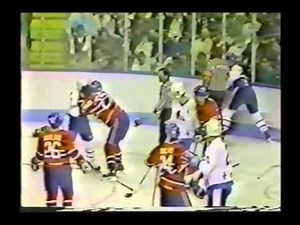 Craig Ludwig vs. Paul Gillis & Shayne Corson vs. Mike Hough NHL 30/12/86