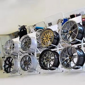 [Hot Item] Custom Tire Metal Alloy Wheels Display Rim Stand Car Spare Rack