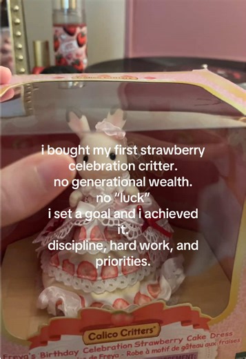 proof that dreams can come true #calicocritters #sylvanianfamilies #strawberry #hustle #girl