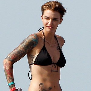 Ruby Rose Flaunts Amazing Abs in a Sexy Black Bikini While on Vacation—See The Pic!