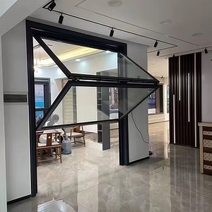 [Hot Item] Customized Black White Windows Horizontal Slide Folding Window Aluminium Fold Window
