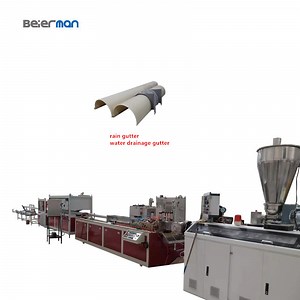 [Hot Item] Beierman Good Design PVC Building Roofing Downspout Rainwater Gutter Profile Double Screw Extrusion Production Line