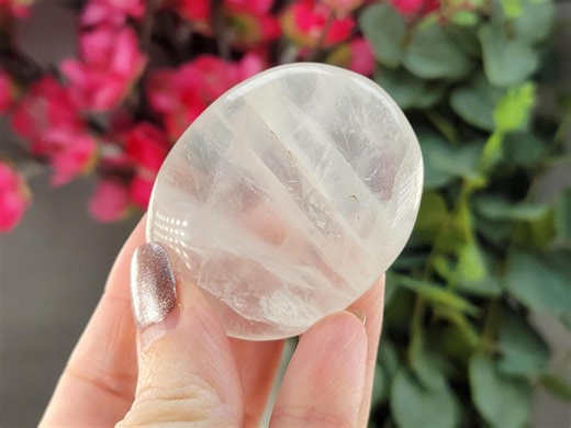 BUDGET BUY - Clear Quartz Worry Palm Stone - Crystal Worry Stone - Healing Crystal - Etsy